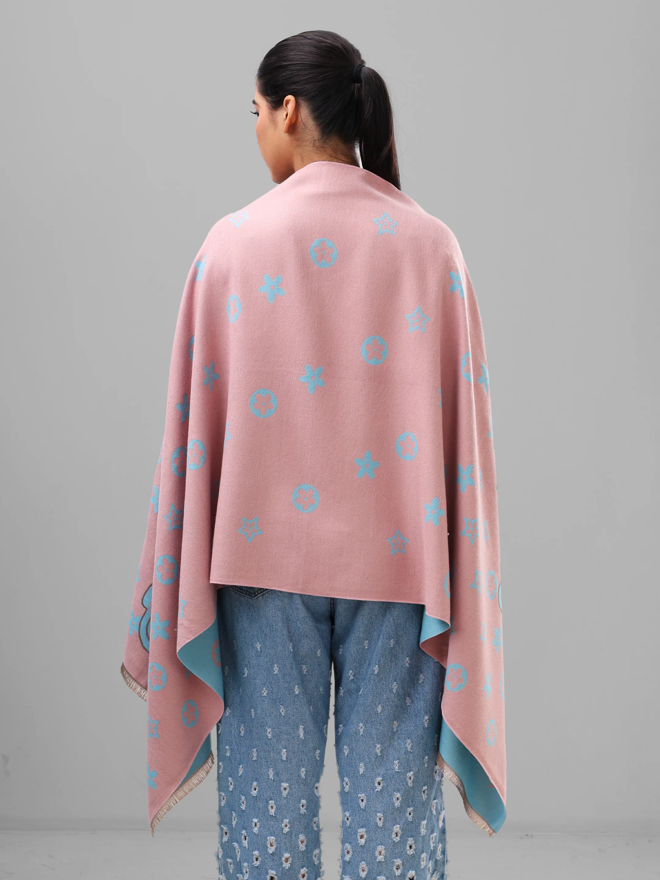 Blush Sky Monogram Wrap - Image 5