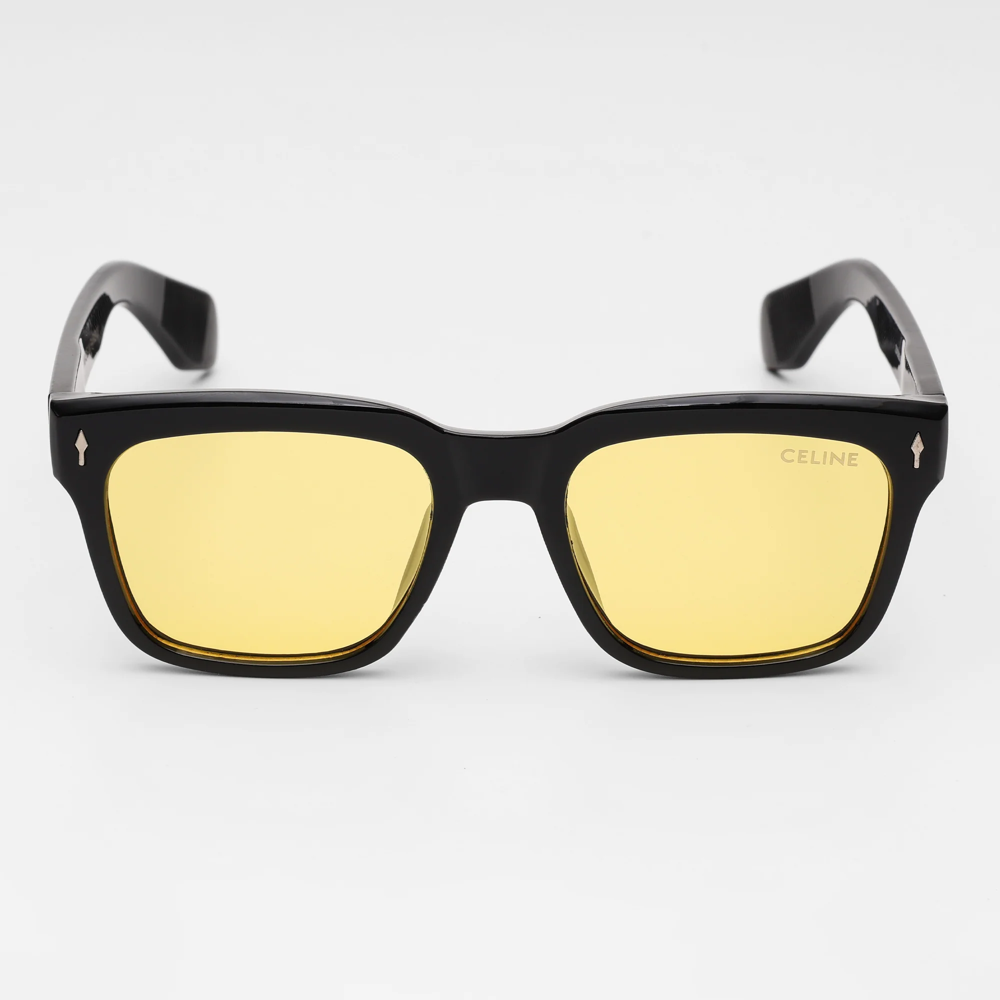 Celine Bold Yellow Lens Sunglasses - Image 3