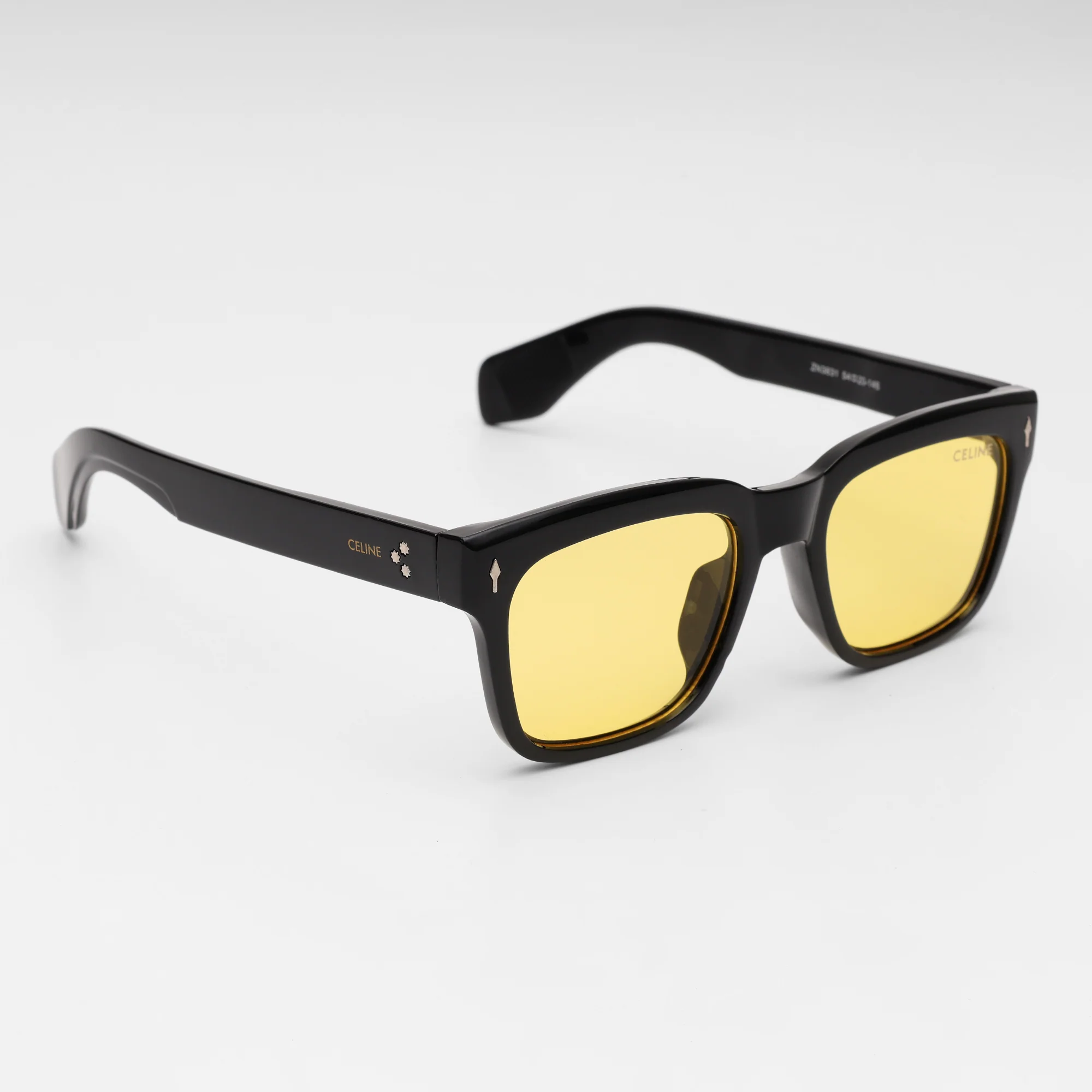 Celine Bold Yellow Lens Sunglasses - Image 4